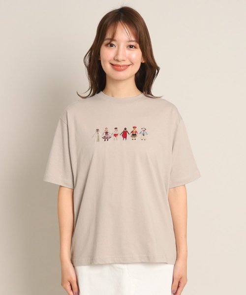 Dessin(デッサン)/【ユニセックス・キッズリンクコーデ】刺繍Tシャツ/img16