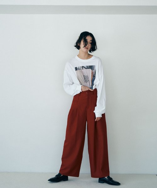 marjour(マージュール)/COLOR TWILL TUCK PANTS/img05