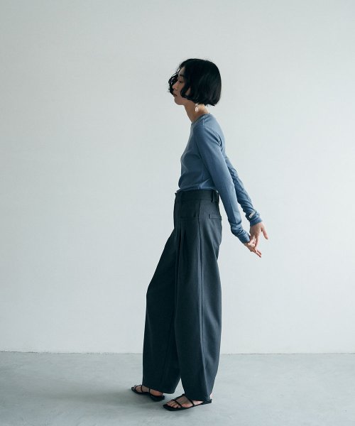 marjour(マージュール)/COLOR TWILL TUCK PANTS/img11