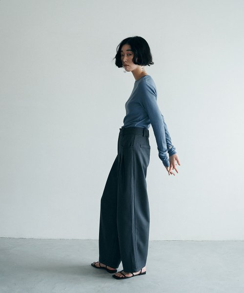 marjour(マージュール)/COLOR TWILL TUCK PANTS/img12