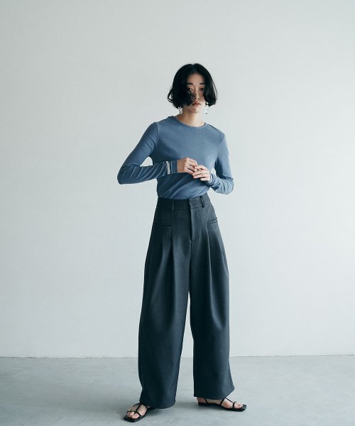 marjour(マージュール)/COLOR TWILL TUCK PANTS/img13