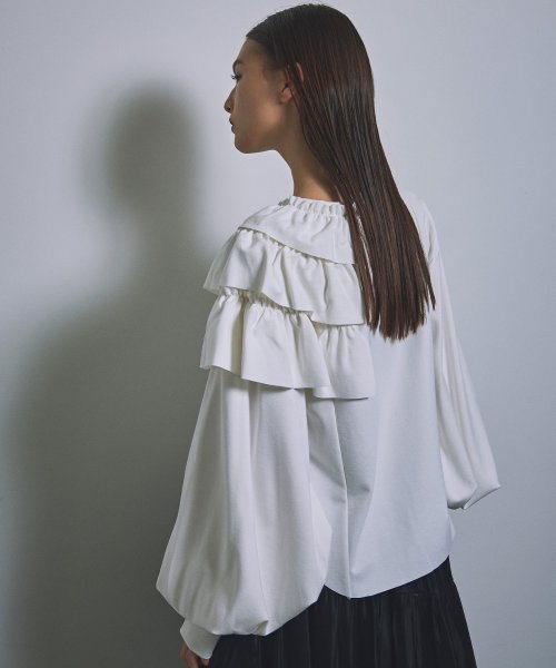 MIELI INVARIANT(ミエリ インヴァリアント)/Frill Shoulfer Round Tops/img06