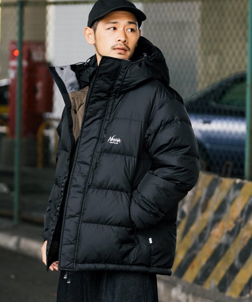 NANGA ナンガ レトロ ダウンジャケット 河田フェザー メンズ アウター 軽量 撥水 防寒 アウトドア キャンプ カジュアル KRIFF MAYER 231 着丈 KRIFF 肩幅 身幅 約62cm 袖丈 NANGA MAYER 耐久性