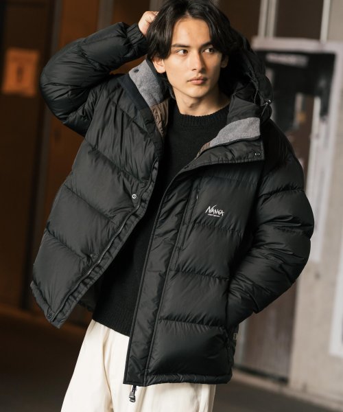 NANGA ナンガ レトロ ダウンジャケット 河田フェザー メンズ アウター 軽量 撥水 防寒 アウトドア キャンプ カジュアル KRIFF MAYER 231 着丈 KRIFF 肩幅 身幅 約62cm 袖丈 NANGA MAYER 耐久性