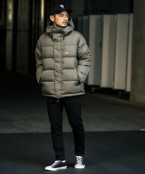 NANGA ナンガ レトロ ダウンジャケット 河田フェザー メンズ アウター 軽量 撥水 防寒 アウトドア キャンプ カジュアル KRIFF MAYER 231 着丈 KRIFF 肩幅 身幅 約62cm 袖丈 NANGA MAYER 耐久性