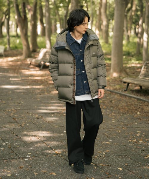 NANGA ナンガ レトロ ダウンジャケット 河田フェザー メンズ アウター 軽量 撥水 防寒 アウトドア キャンプ カジュアル KRIFF MAYER 231 着丈 KRIFF 肩幅 身幅 約62cm 袖丈 NANGA MAYER 耐久性