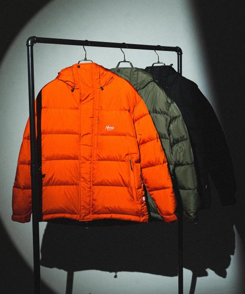 NANGA ナンガ レトロ ダウンジャケット 河田フェザー メンズ アウター 軽量 撥水 防寒 アウトドア キャンプ カジュアル KRIFF MAYER 231 着丈 KRIFF 肩幅 身幅 約62cm 袖丈 NANGA MAYER 耐久性