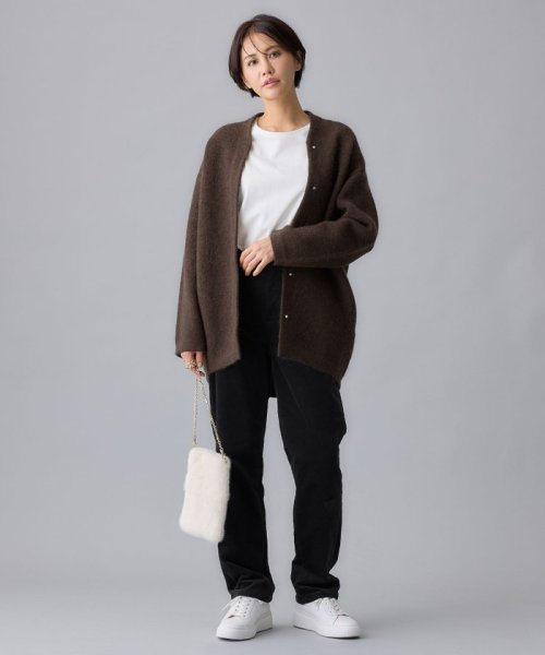 JIYU-KU(LARGE SIZE)(自由区（大きいサイズ）)/【WEB限定カラーあり・昨年大人気商品をアップデート】モヘアニット アウター/img02