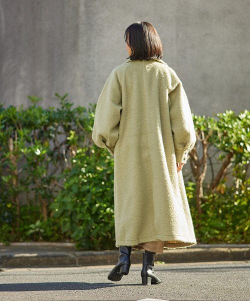 ITEMS URBANRESEARCH(アイテムズ アーバンリサーチ（レディース）)/シャギースタンドカラーコート/img09