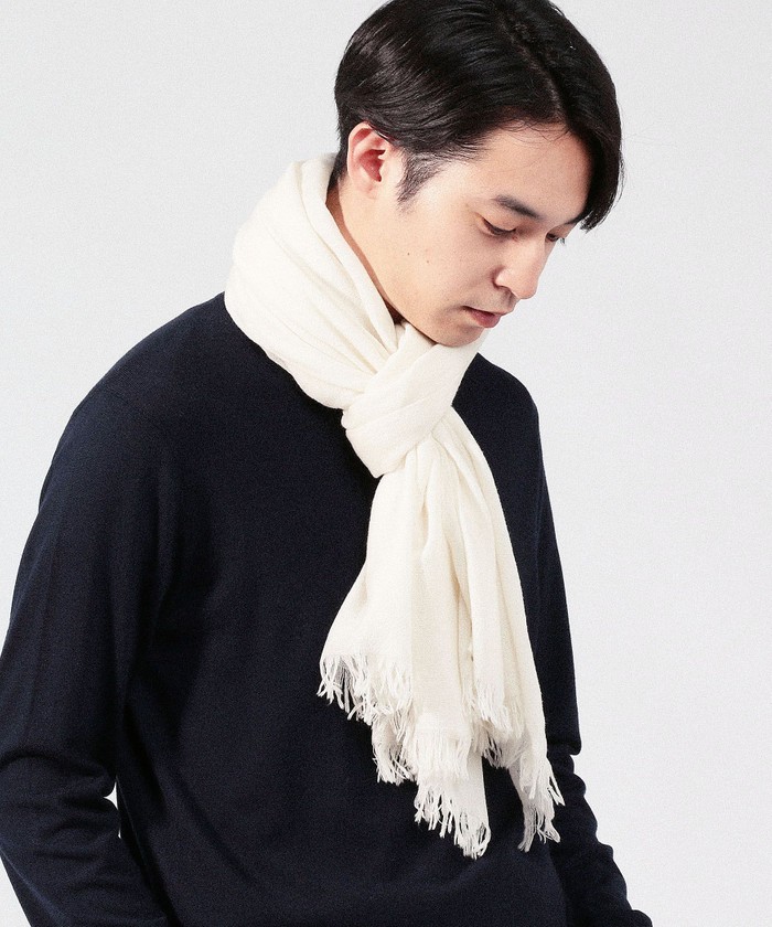 別注】CARIAGGI×TOMORROWLAND カシミヤストール SHIPS Colors:カシミヤ