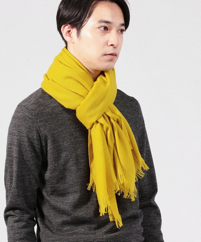 別注】CARIAGGI×TOMORROWLAND カシミヤストール SHIPS Colors:カシミヤ