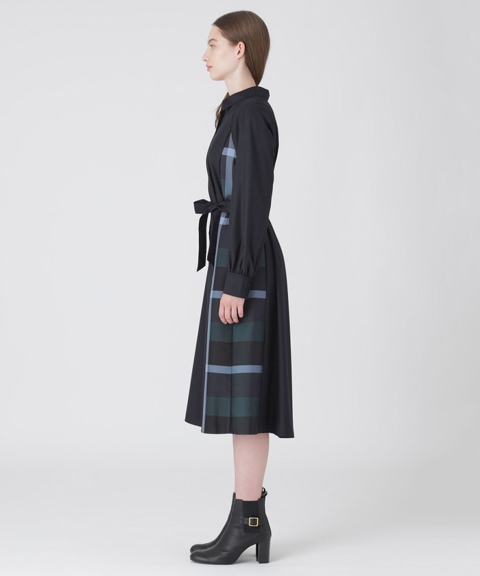 限定カラーあり】ソフトクリアツイルシャツドレス(505496275)｜阪急