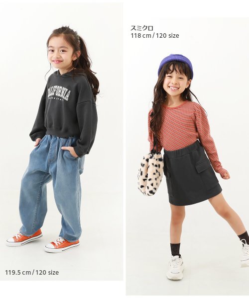 devirock(デビロック)/スウェットパーカー&スカート セットアップ(インパンツ付き) 子供服 キッズ 女の子 セットアップ オールインワン 裏毛 吸汗/img06