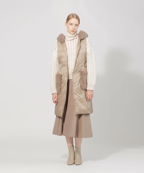 【VERY NaVY 2023年12月号掲載】エアリーグレース　ダウンジレ【80周年記念アイテム】 