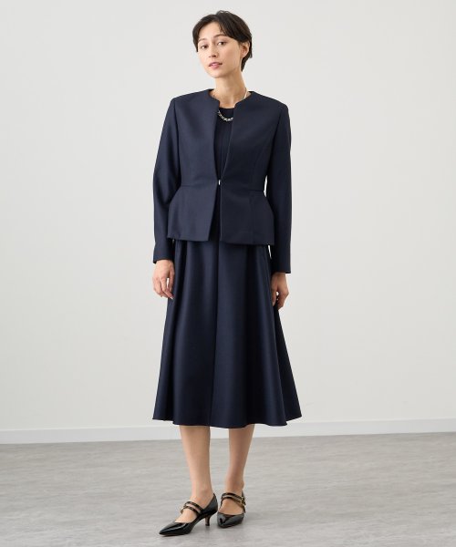 【セットアップ対応商品】ウールツイルジャージペプラムジャケット 着用サイズ なし あり 168cm 164cm