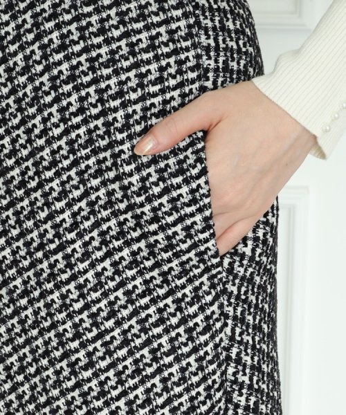 Couture Brooch(クチュールブローチ)/【秋冬ムードが高まる】ミックスツイードフレアースカート/img31