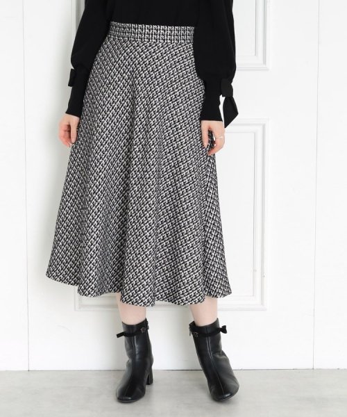 Couture Brooch(クチュールブローチ)/【秋冬ムードが高まる】ミックスツイードフレアースカート/img33