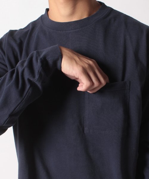 go slow caravan MENS SELECT BRAND(ゴースローキャラバンメンズセレクトブランド)/グッドウェア 袖リブ ポケット付き L/S BIG TEE/img09