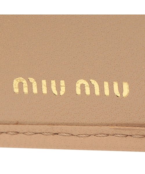 MIUMIU(ミュウミュウ)/ミュウミュウ 二つ折り財布 マテラッセ ベージュ レディース MIU MIU 5ML225 2FPP F0036 MATELASSE SABBIA ロゴ/img08