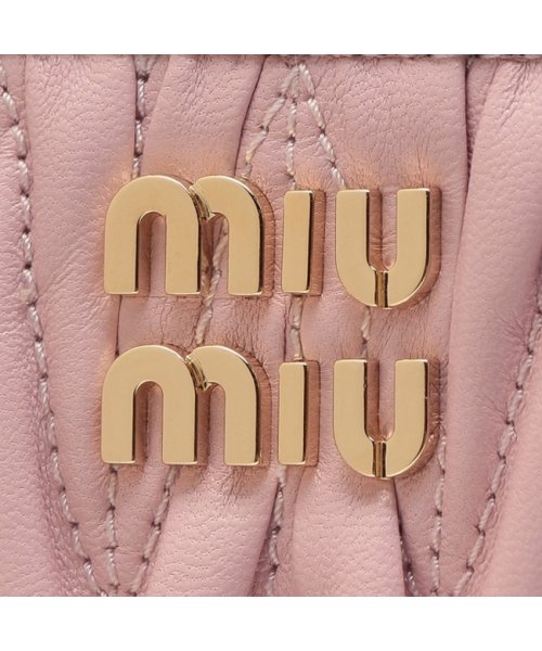 MIUMIU(ミュウミュウ)/ミュウミュウ 二つ折り財布 マテラッセ ミニ財布 ピンク レディース MIU MIU 5ML522 2FPP F0E18/img06