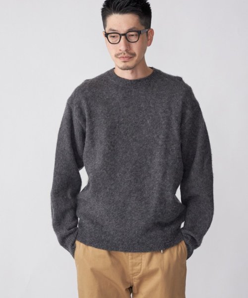 SHIPS MEN(シップス　メン)/*SHIPS:〈シェットランドタイプ〉ウール シャギードッグ ニット (セーター) 23FW/img23