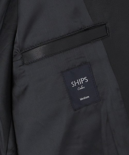 SHIPS Colors  MEN(シップスカラーズ　メン)/SHIPS Colors:〈手洗い可能〉フェイクレザー シングル ライダース ジャケット/img11