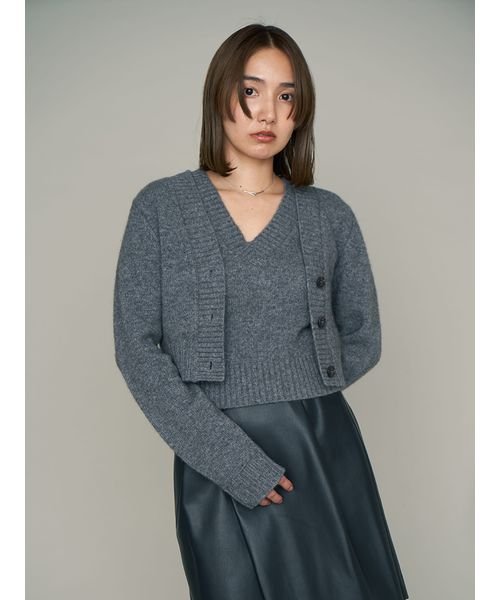 ラクーンアンサンブルニット 予めご了承ください