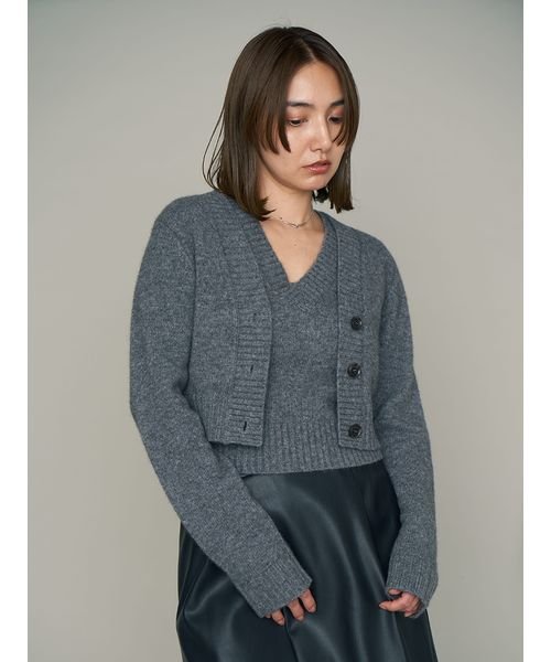 ラクーンアンサンブルニット 予めご了承ください