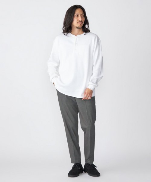 SHIPS MEN(シップス　メン)/【SHIPS別注】THYARD:  ヘンリーネック サーマル 長袖 カットソー/img01