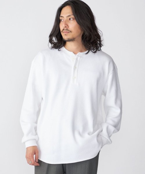 SHIPS MEN(シップス　メン)/【SHIPS別注】THYARD:  ヘンリーネック サーマル 長袖 カットソー/img03