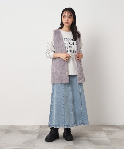 SHOO・LA・RUE　DRESKIP(シューラルー／ドレスキップ)/大人世代の裏起毛ロゴ刺しゅう ゆるスウェット【SHOO WARM】/img06