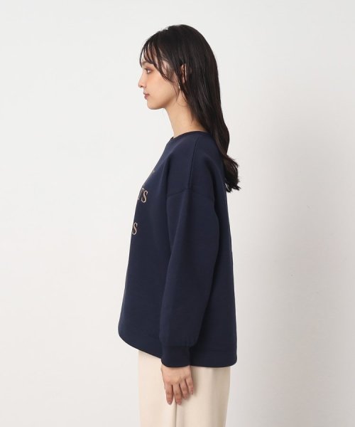 SHOO・LA・RUE　DRESKIP(シューラルー／ドレスキップ)/大人世代の裏起毛ロゴ刺しゅう ゆるスウェット【SHOO WARM】/img23