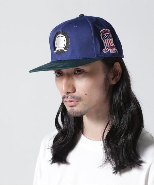 AVIREX(AVIREX)/《AVIREX × EXPANSION》 FLAT VISOR CAP BLUE / フラット バイザー キャップ ブルー/img01