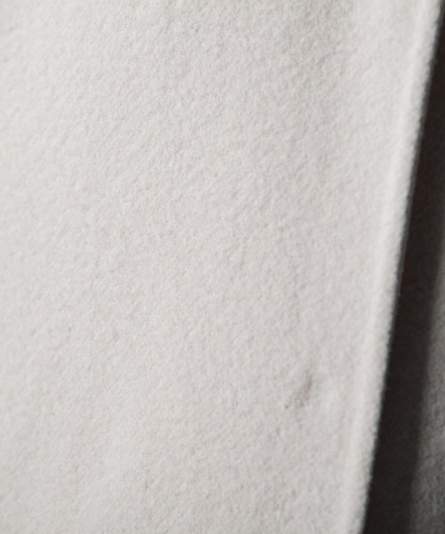 ロング丈シャルムリバービーバーコート 光沢感