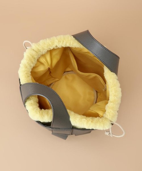 ファー巾着付きメッシュバッグ  V1211174520(9295円)