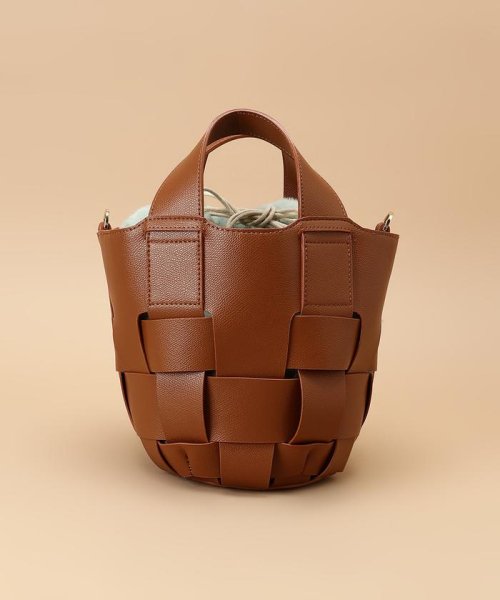 ファー巾着付きメッシュバッグ  V1211174520(9295円)