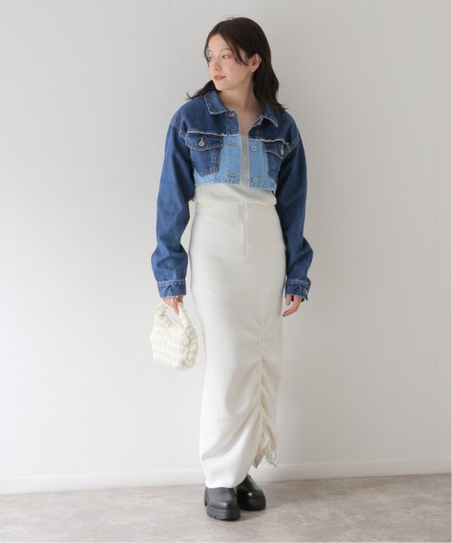 JOINT WORKS(ジョイントワークス)/【eenie / イーニー】Cropped Shade Denim Jacket/img05