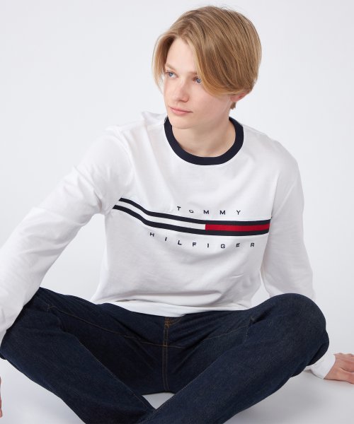 TOMMY HILFIGER(トミーヒルフィガー)/【オンライン限定】トミーヒルフィガーロゴロングスリーブTシャツ / TINO TEE/img24