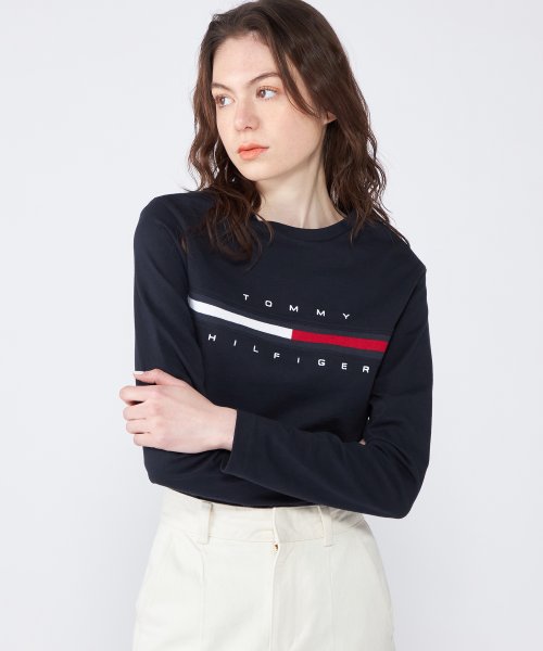 TOMMY HILFIGER(トミーヒルフィガー)/【オンライン限定】トミーヒルフィガーロゴロングスリーブTシャツ / TINO TEE/img29