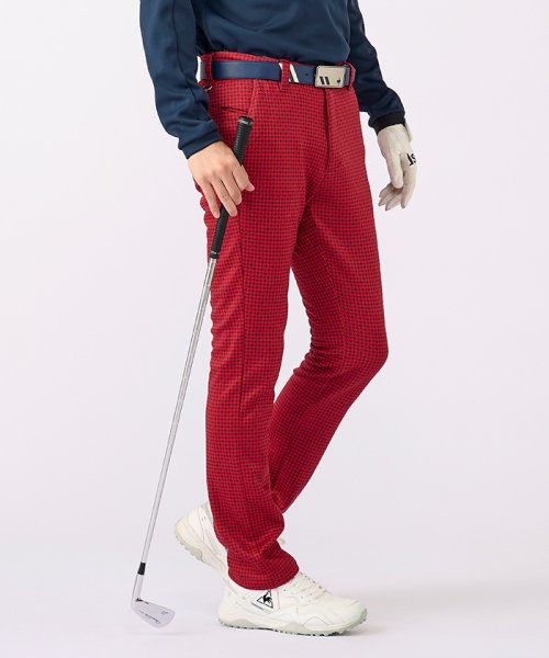 le coq sportif GOLF (ルコックスポルティフ（ゴルフ）)/防風千鳥柄ロングパンツ/img08