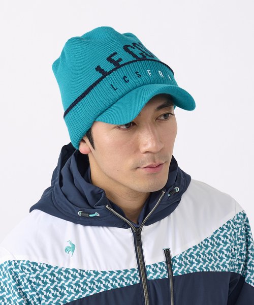 le coq sportif GOLF (ルコックスポルティフ（ゴルフ）)/庇付きニットキャップ/img01