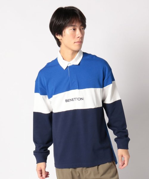 BENETTON (mens)(ベネトン（メンズ）)/カラーブロック長袖ラガーポロシャツ・ユニセックス/img07