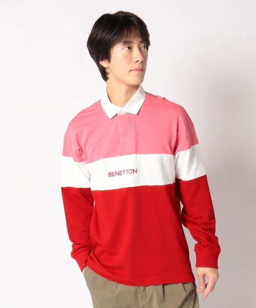 BENETTON (mens)(ベネトン（メンズ）)/カラーブロック長袖ラガーポロシャツ・ユニセックス/img29