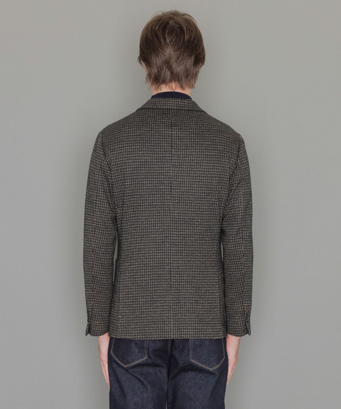 LEON掲載】【FLEX JERSEY】マイクロギンガムチェックジャケット