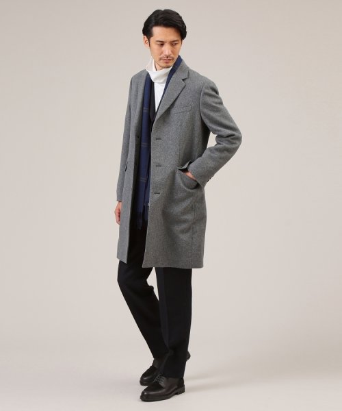 ウールカシミヤブレンド チェスターコート また