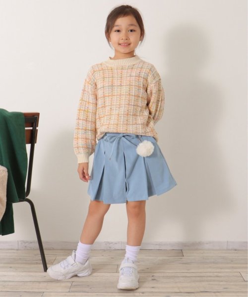 ikka kids(イッカ　キッズ)/ポンポン付きプリーツキュロット（120〜160cm）/img15