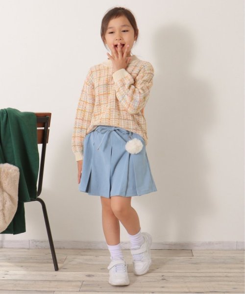 ikka kids(イッカ　キッズ)/ポンポン付きプリーツキュロット（120〜160cm）/img17