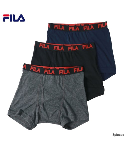 MARUKAWA(大きいサイズのマルカワ)/別注 【FILA】フィラ 大きいサイズ 3L 4L 5L 6L 抗菌 防臭 ボクサーパンツ 3枚セット /メンズ 下着 アンダーウェア/img07