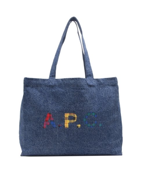 A.P.C.(アーペーセー)/アーペーセー トートバッグ デニムバッグ ロゴトート ブルー メンズ レディース ユニセックス APC M61443 COGUG IAL/img05