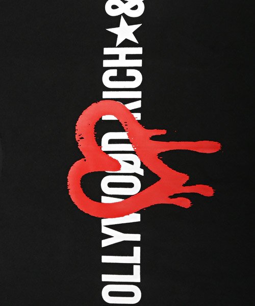 LUXSTYLE(ラグスタイル)/Hollywood rich.&(ハリウッドリッチ)ハートペイントロゴロンT/ロンT メンズ 長袖 Tシャツ ロゴ プリント 刺繍 落書き ペイント トップス /img12